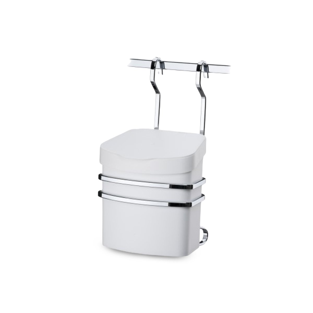 SUPORTE COM LIXEIRA BRANCA 2809