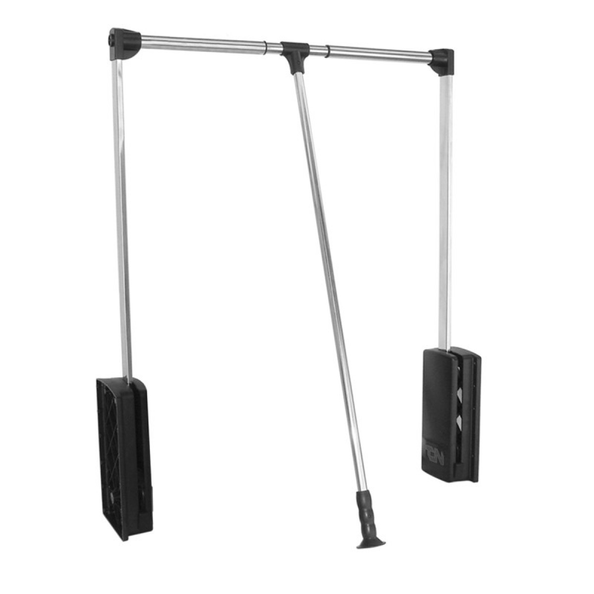 CABIDEIRO BASCULANTE 890/1210MM PRETO/CROMADO