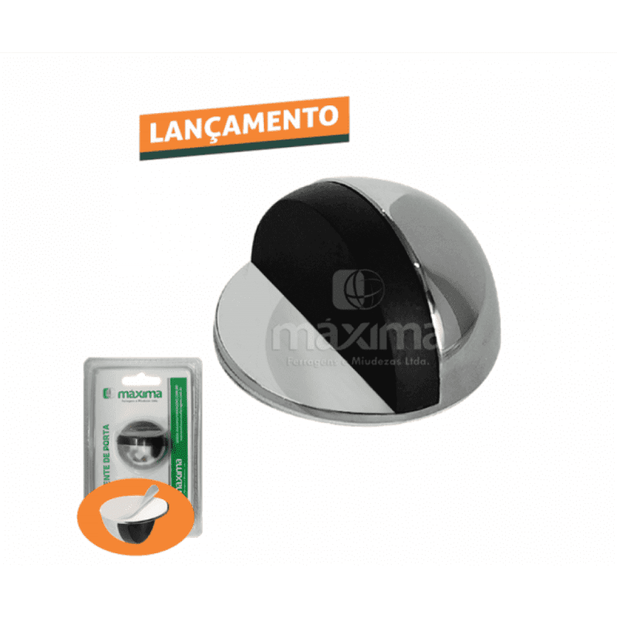 BATENTE P/PORTA MAX002 CROMADO C/FITA DUPLA FACE