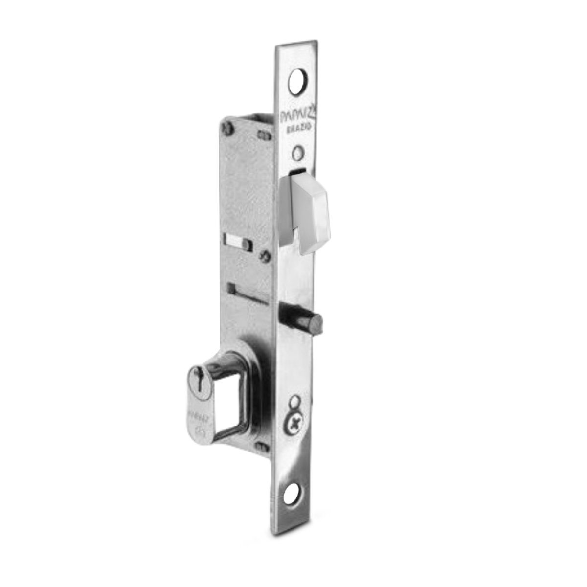 FECHADURA PAPAIZ 815 CROMADO C/CILINDRO (400/55)