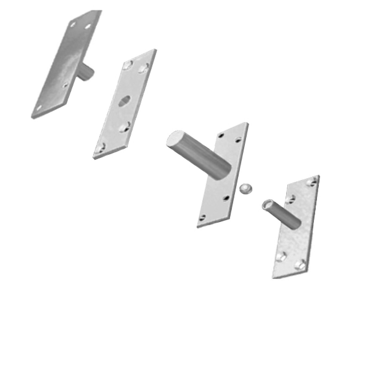 DOBRADIÇA PIVOLT 100KG INOX POLIDO