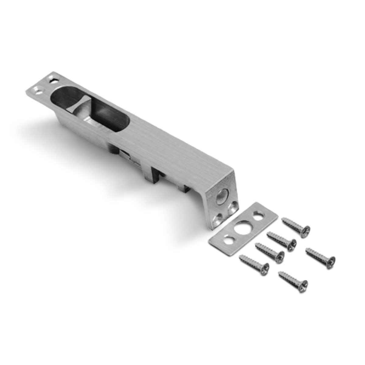 FECHO DE EMBUTIR 18CM CROMO ACETINADO