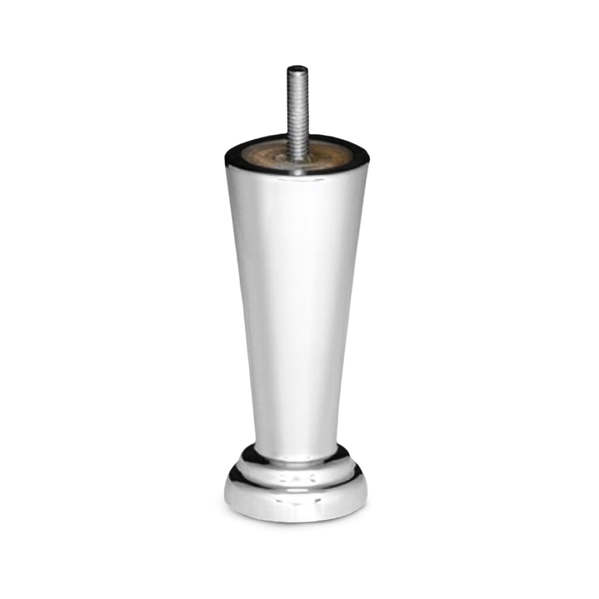 PÉ ALUMÍNIO POLIDO REF.10 12,4CM