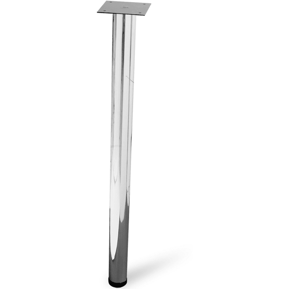 PÉ DE MESA 770MM C/REGULAGEM ALUMÍNIO POLIDO
