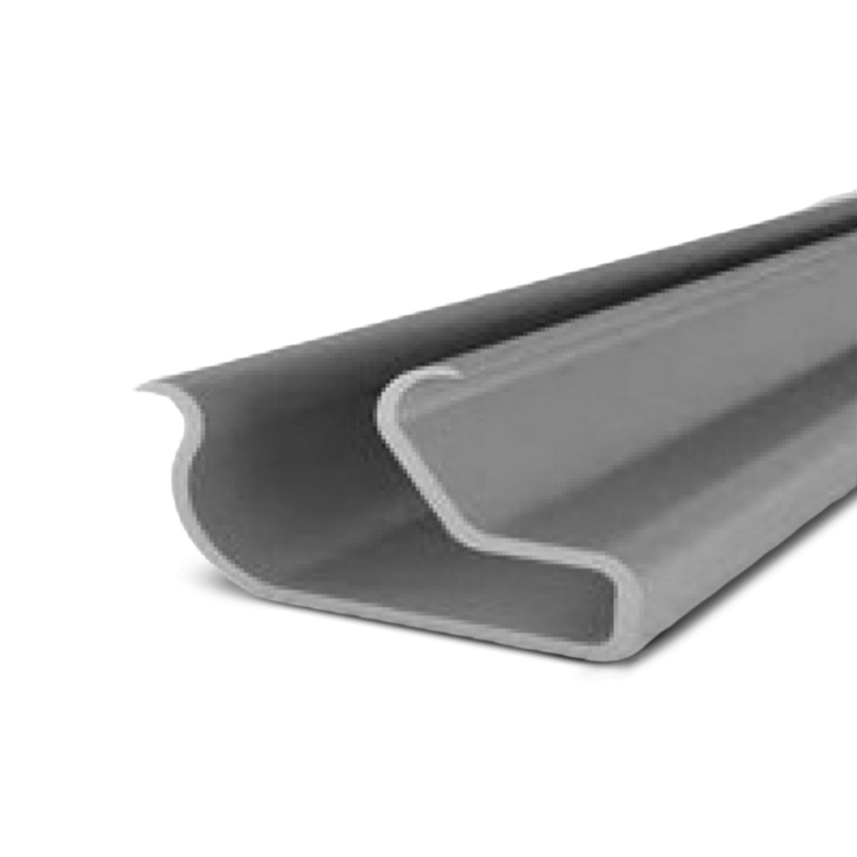 PERFIL CANALETADO PVC CINZA 2,75MT