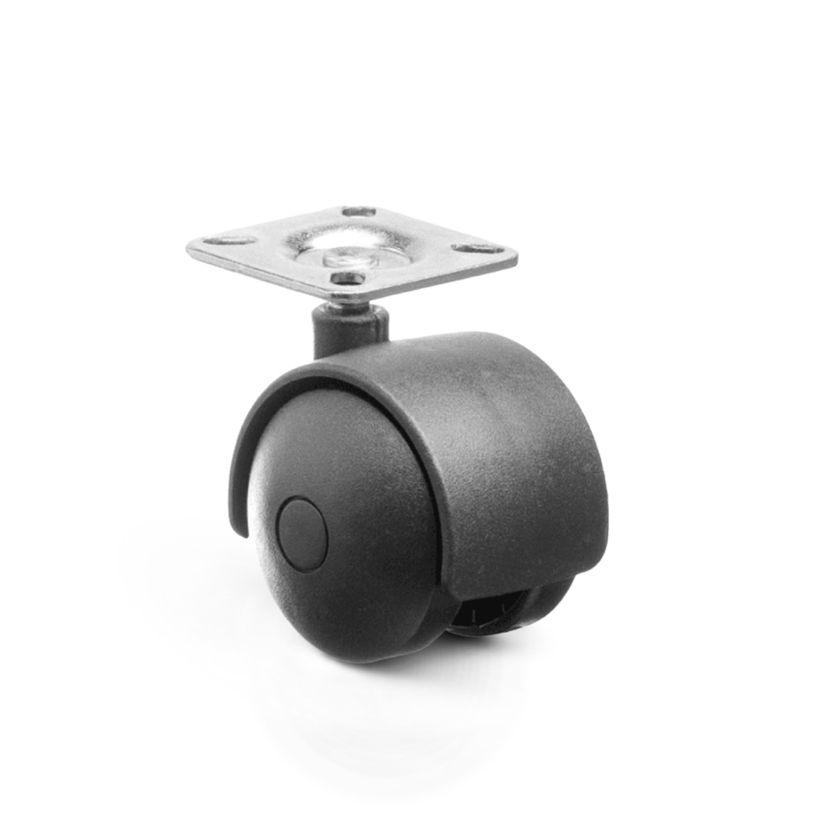 RODÍZIO SQ.40 HC 30X45MM PRETO CHAPA