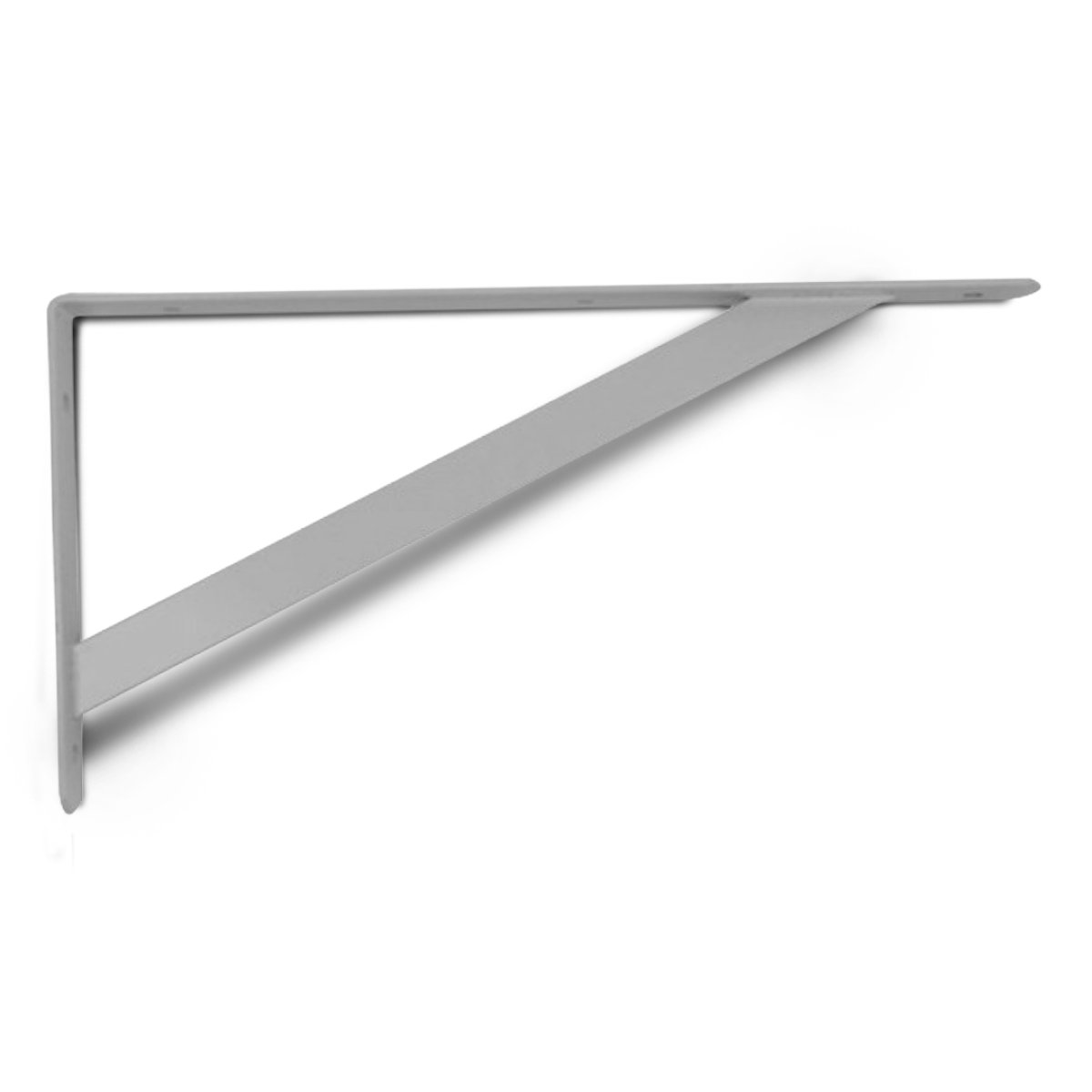 SUPORTE PRATELEIRA 50CM REFORÇADO PRATA