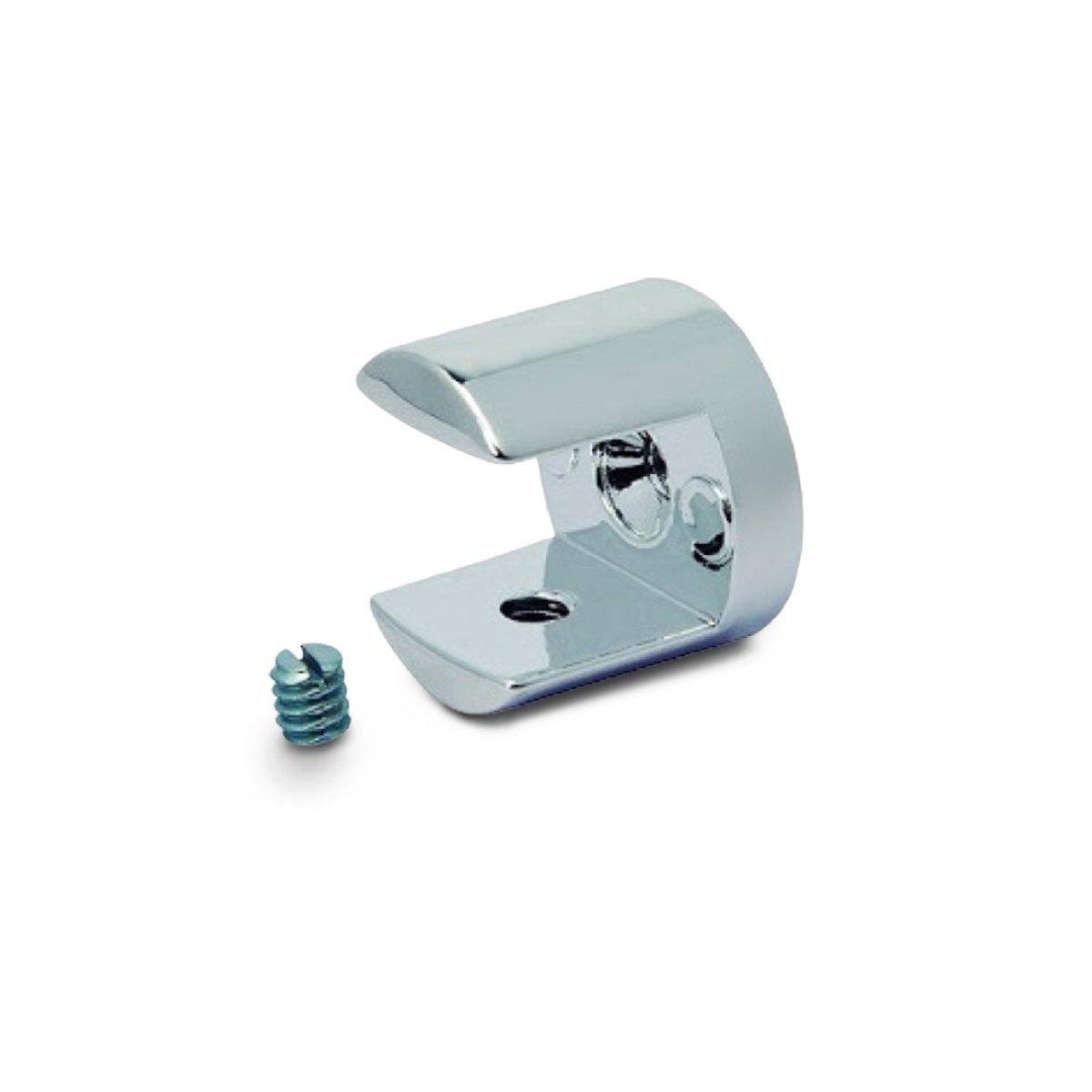 SUPORTE VIDRO PITON 101 10MM CROMADO C/4UN