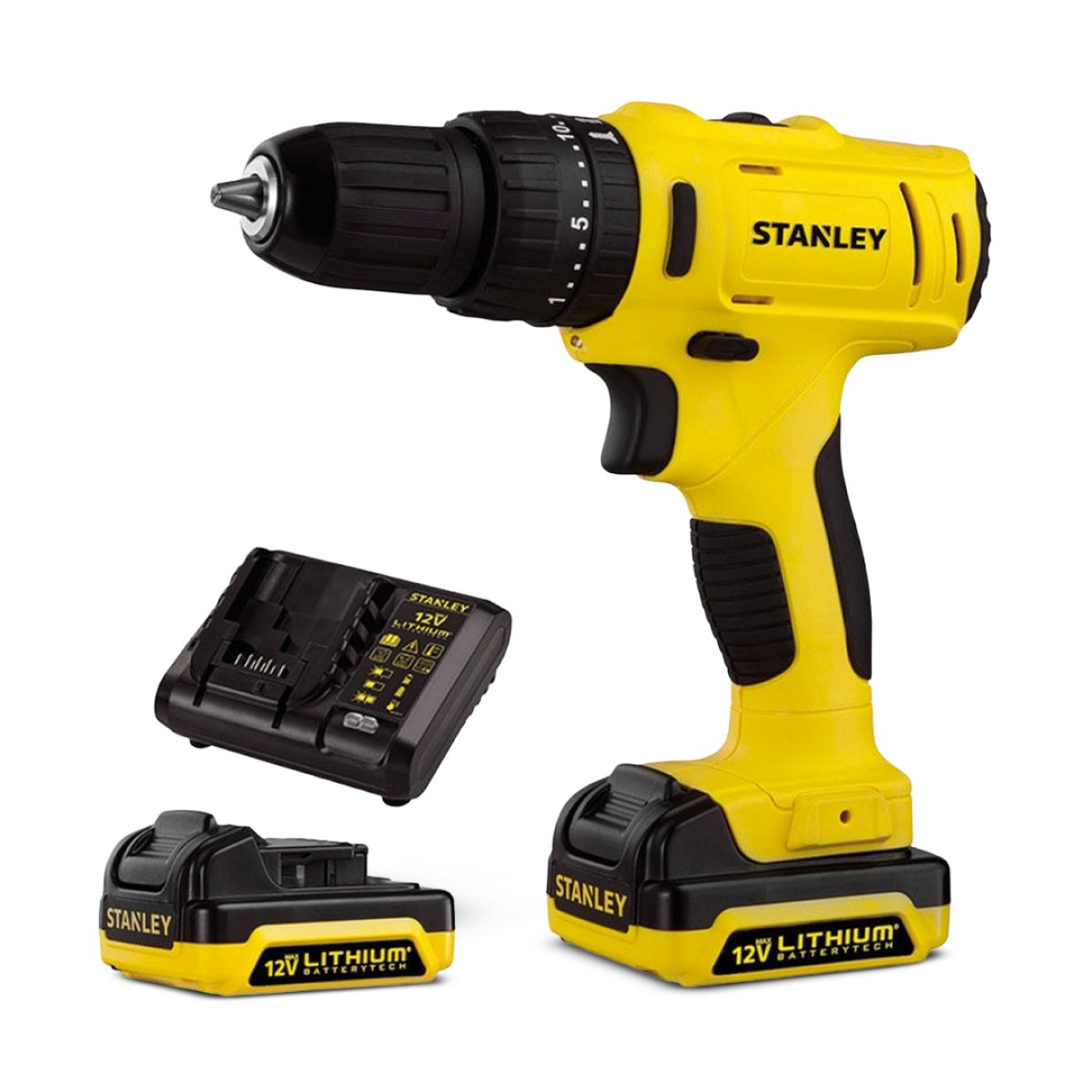 PARAFUSADEIRA/FURADEIRA IMPACTO STANLEY 12V SCH12S2K-BR