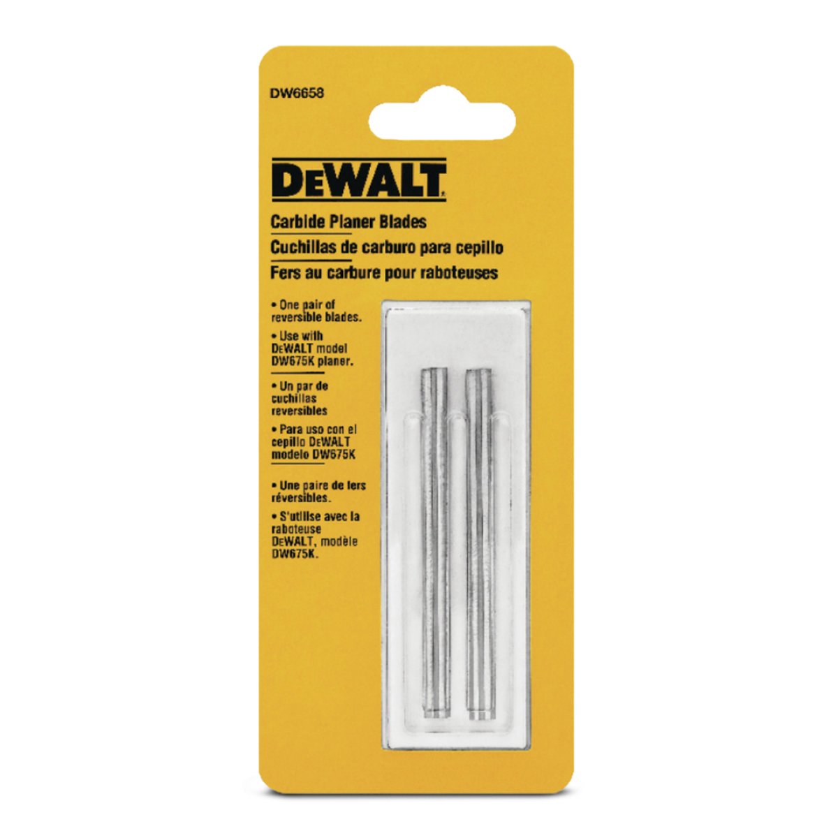 PAR DE LÂMINAS DE WÍDEA P/PLAINA DW6658