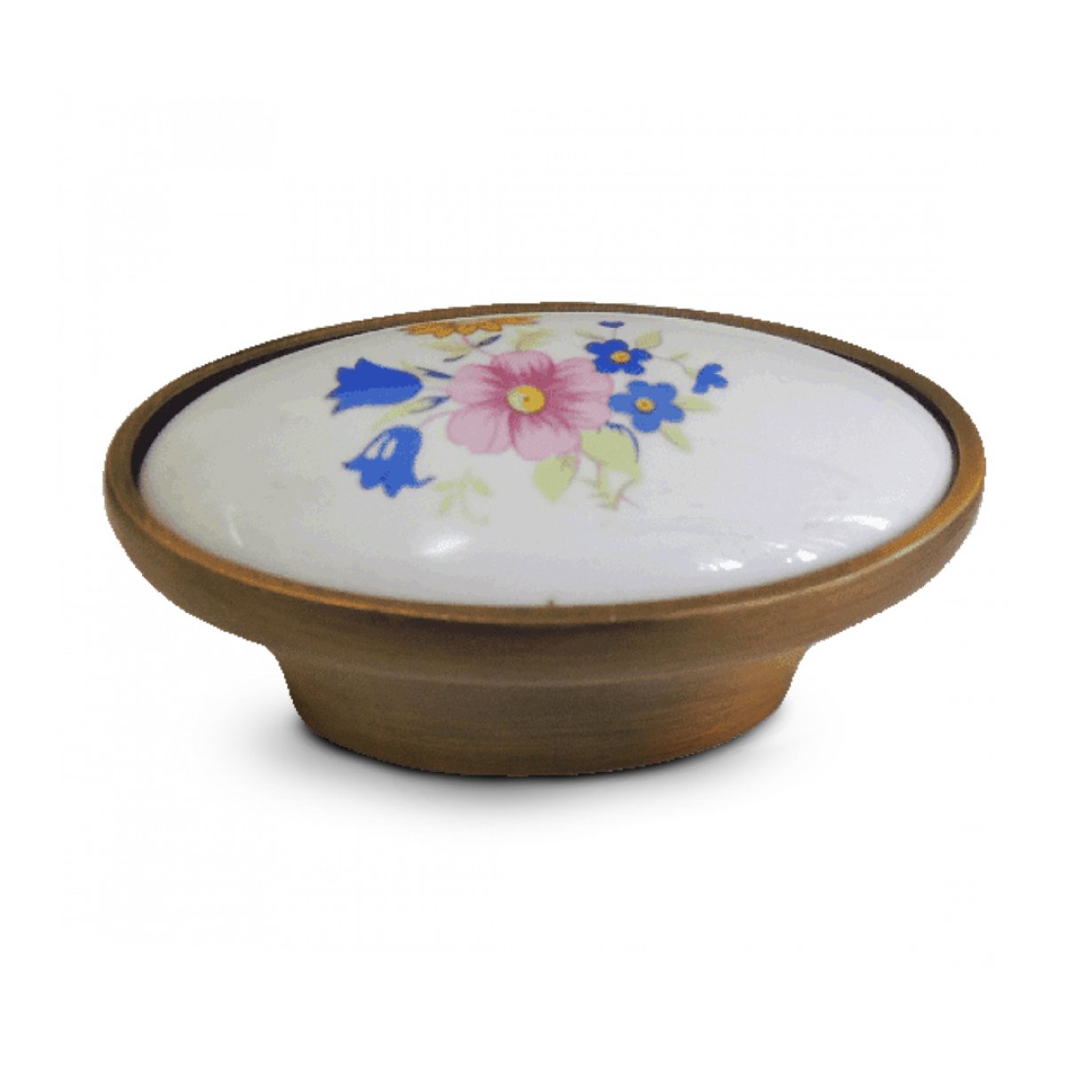 PUXADOR COLONIAL IL202 52X29MM ESTAMPA FLOR