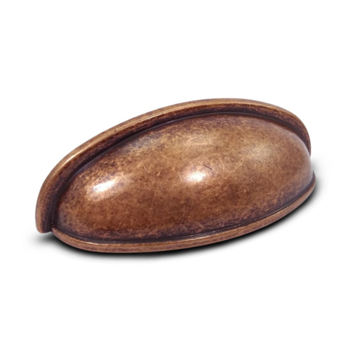 PUXADOR CONCHA LUA 64MM COBRE VELHO
