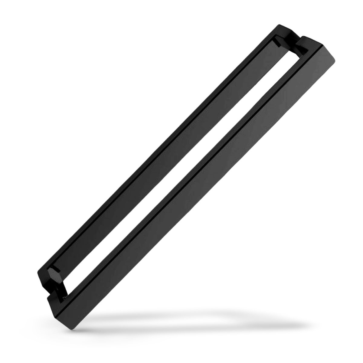 PUXADOR DUPLO CAIRO 400MM PRETO FOSCO
