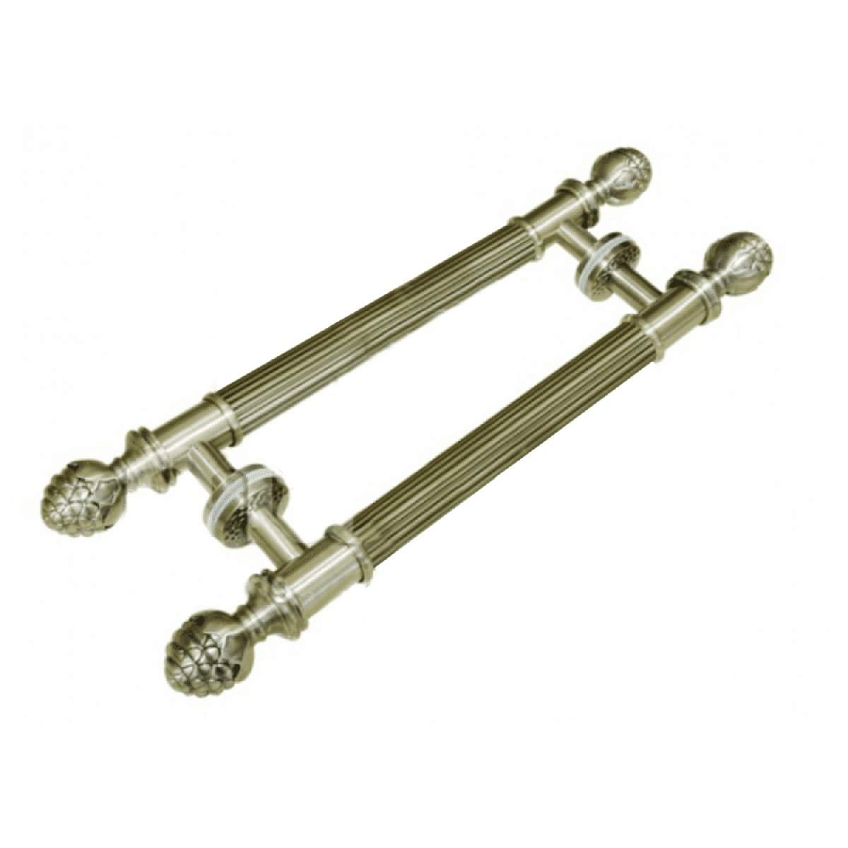 PUXADOR DUPLO PINHA MAX-709 400MM DOURADO RÚSTICO
