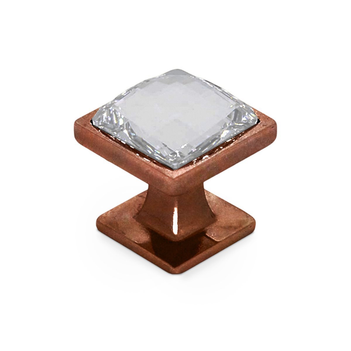 PUXADOR GARDÊNIA 25MM COBRE VELHO/CONHAQUE