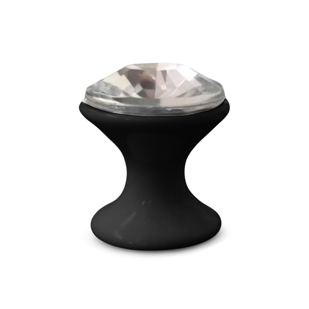 PUXADOR LAVANDA 14MM PRETO/CRISTAL