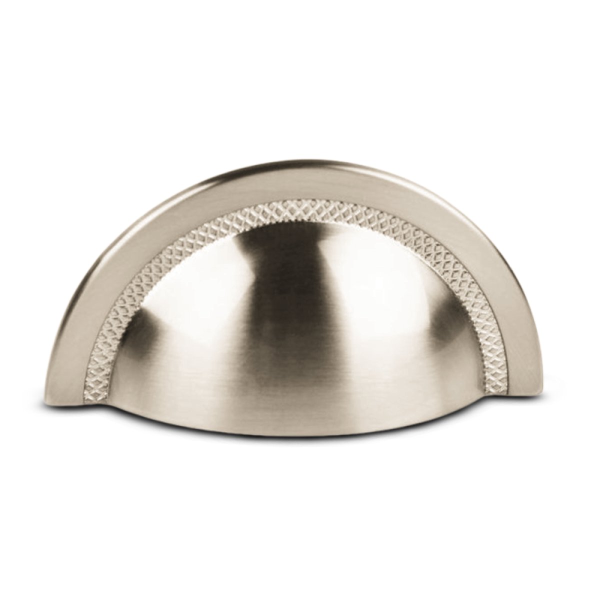PUXADOR SHELL 64MM NÍQUEL ESCOVADO C/VERNIZ
