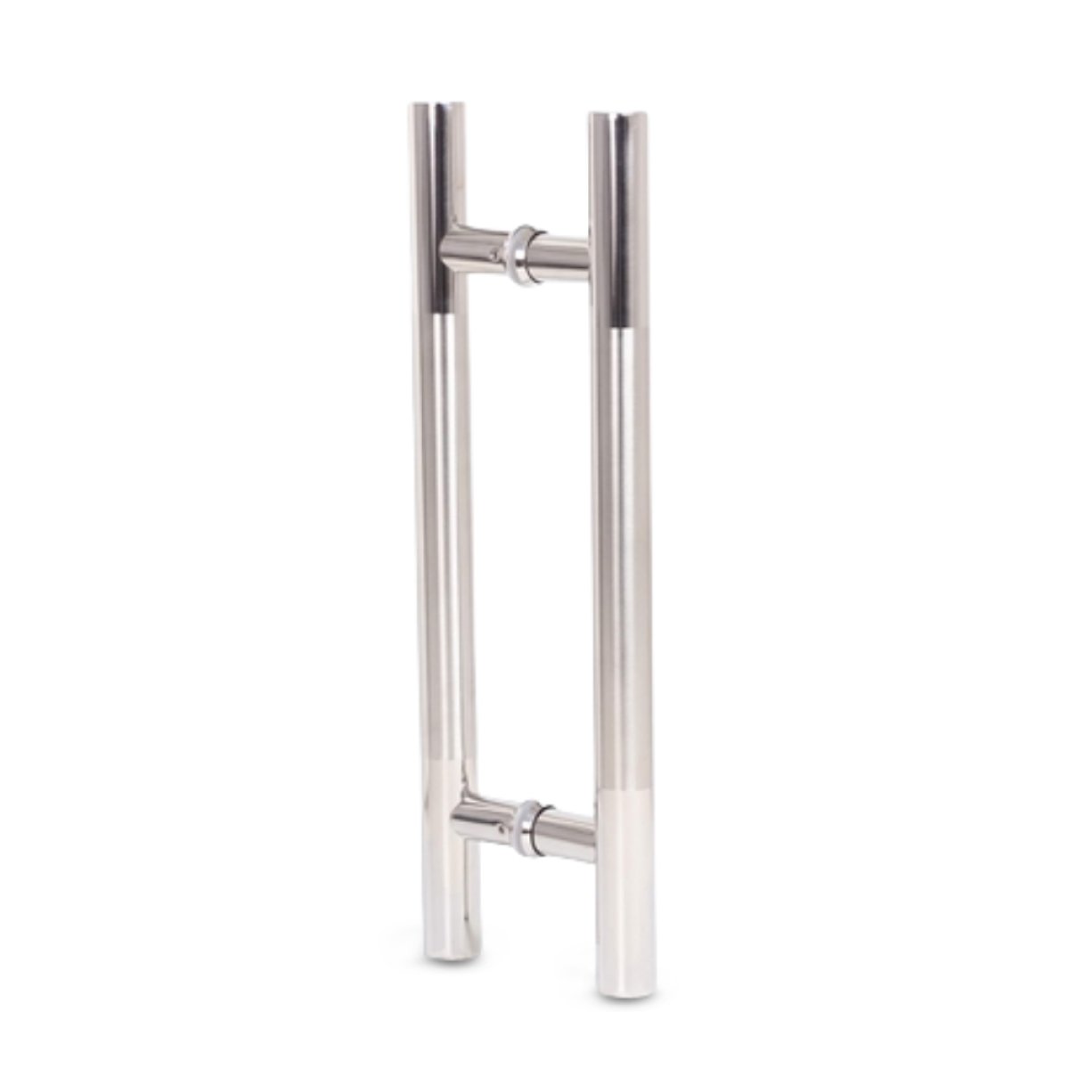 PUXADOR DUPLO DF996 RED. 200MM INOX POLIDO/ESCOVADO