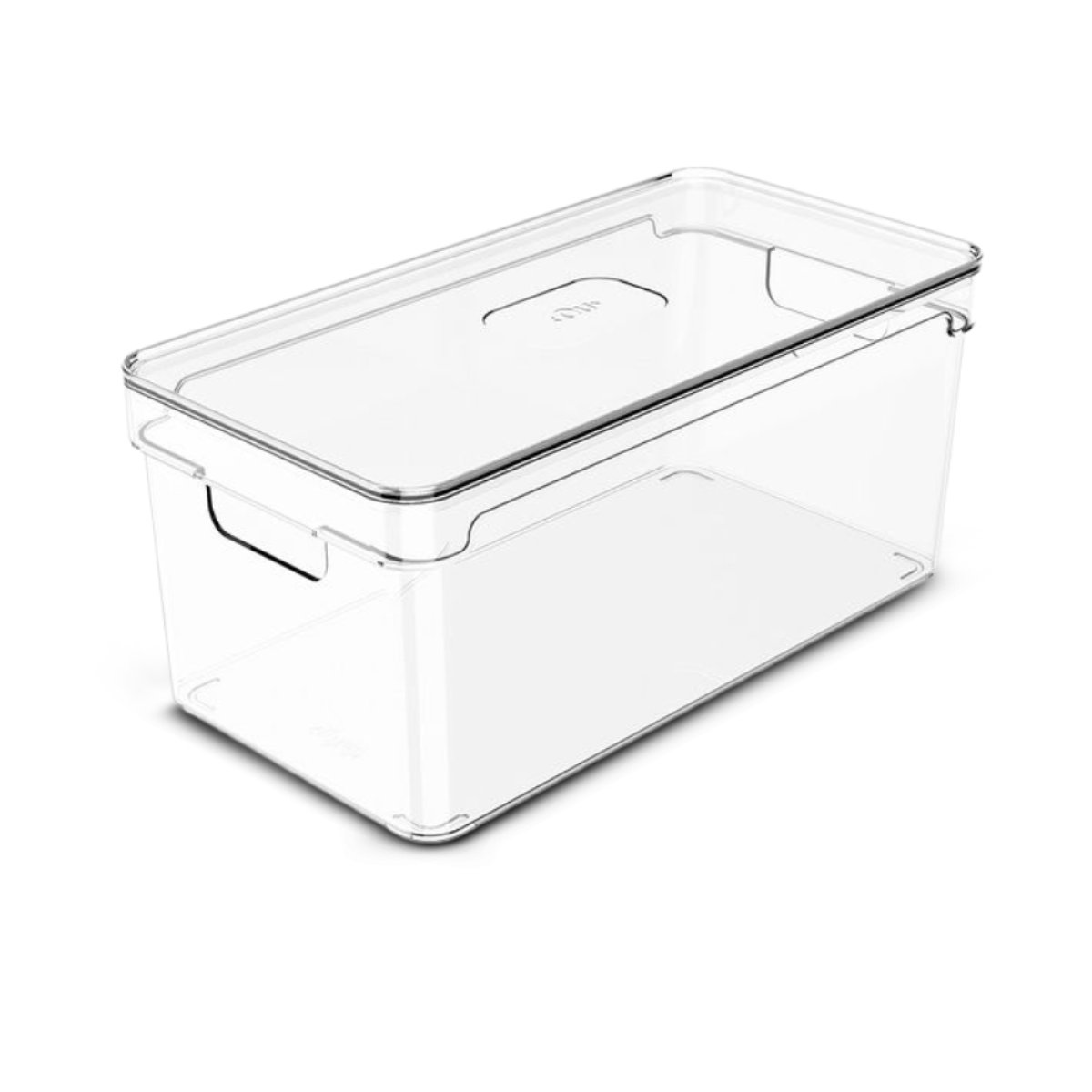 ORGANIZADOR CLEAR C/TAMPA 30X15X13CM NATURAL OC350