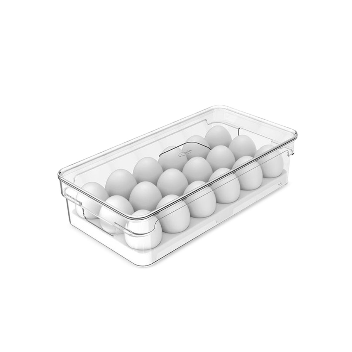 ORGANIZADOR CLEAR FRESH P/OVOS 18UN. NATURAL OF100