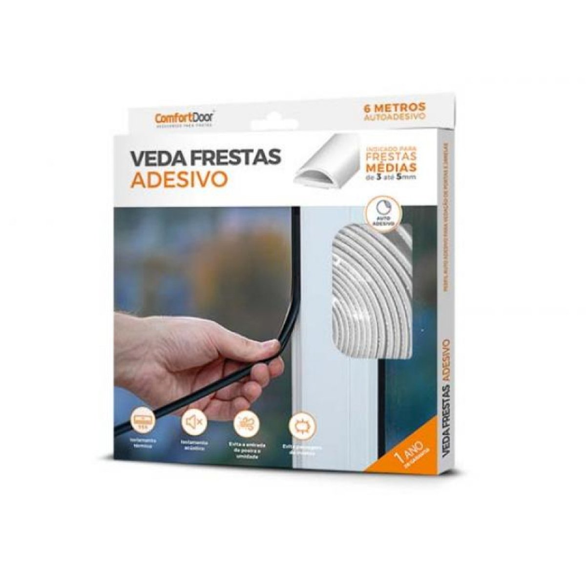 VEDA FRESTAS ADESIVO 4X8 BRANCO 6MTS