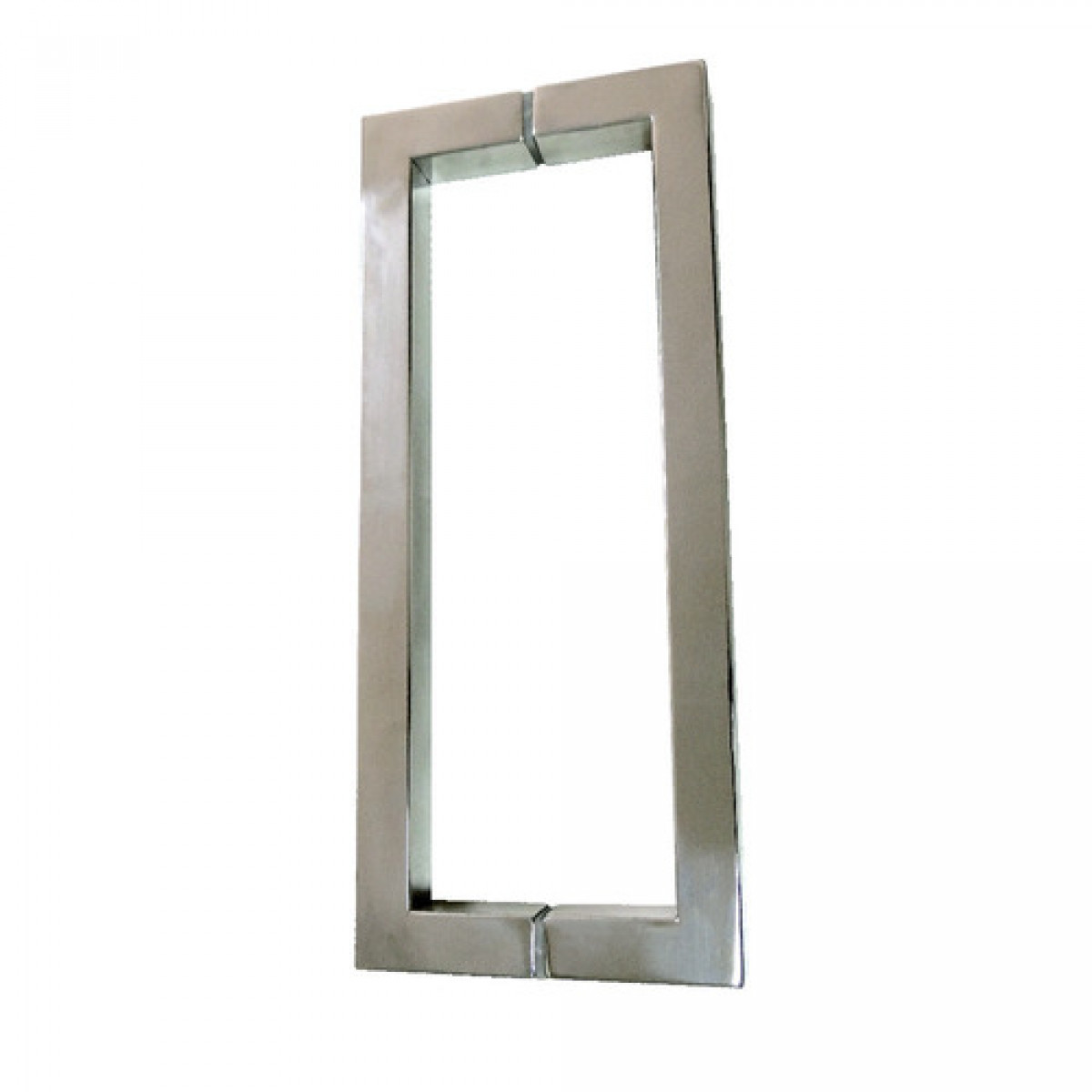 PUXADOR DUPLO DF992 400MM QUADRADO INOX POLIDO