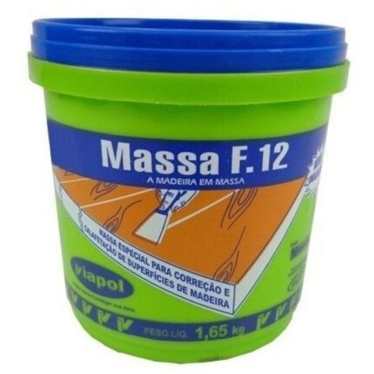 MASSA F-12 CASTANHO 1,65KG