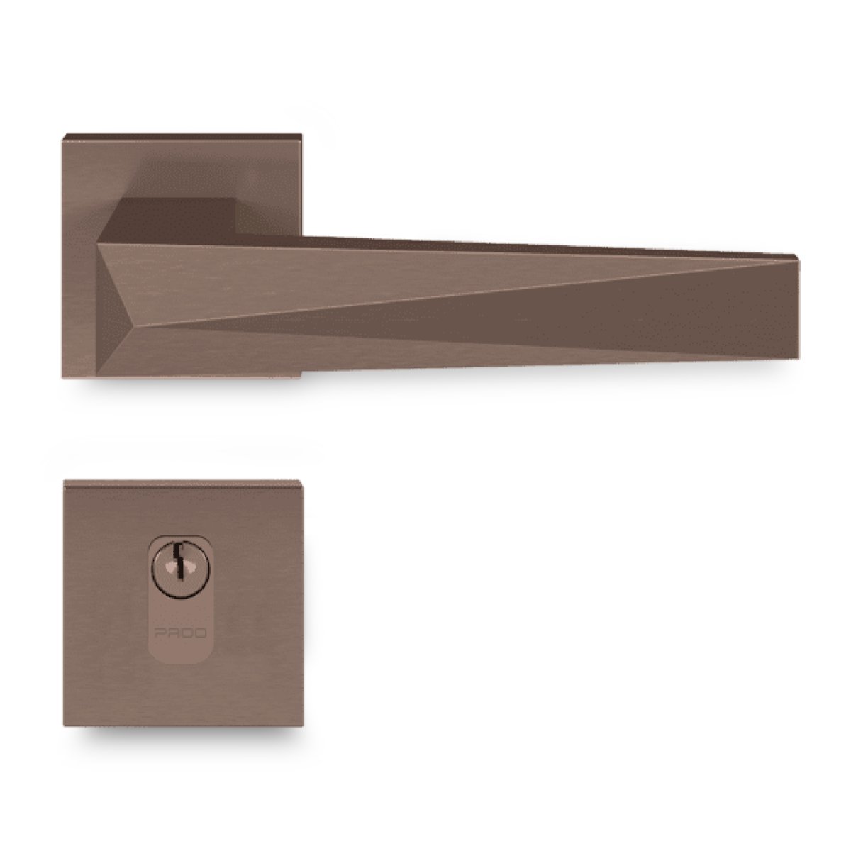 FECHADURA PADO ZM ASCOT 001-55EXT COBRE ESCOVADO
