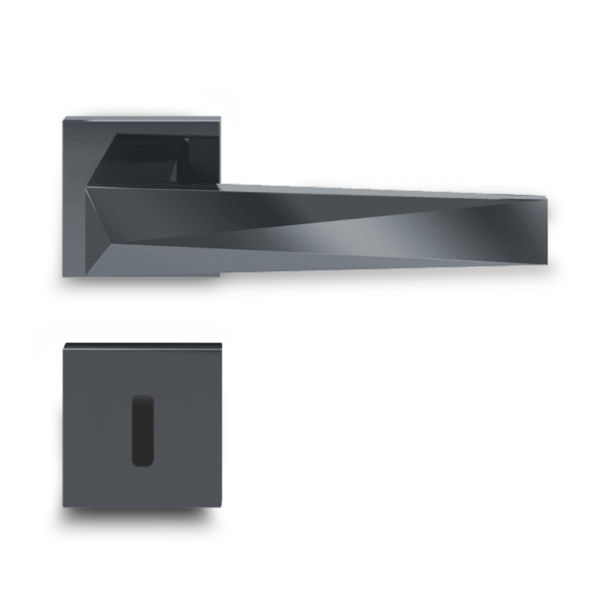 FECHADURA PADO ZM ASCOT 001-55INT GRAFITE POLIDO