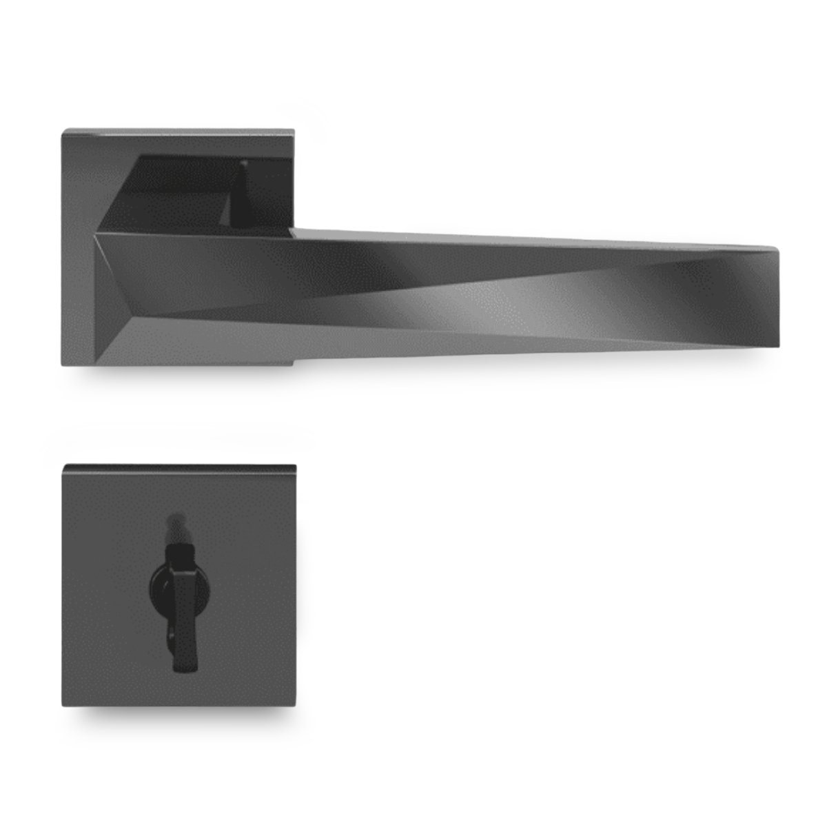 FECHADURA PADO ZM ASCOT 001-55WC GRAFITE POLIDO