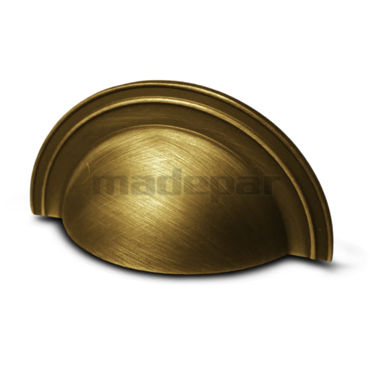 PUXADOR GRENADE CONCHA OURO VELHO ESCOVADO FOSCO